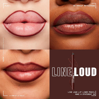 NYX Line Loud Lip Pencil 1.2g - 34 Make a Statement - Cosmetics