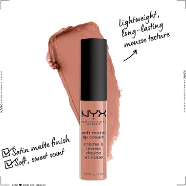 NYX Soft Matte Lip Cream 8ml - Stockholm - Cosmetics