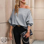 Autumn Women Clothing off Neck off Shoulder Sweater Women - Quality Home Clothing| Beauty