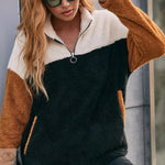 Colour Block Patchwork Sweater - Quality Home Clothing| Beauty