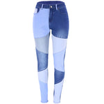 Patchwork Plus Size Shaping Jeans - QH Clothing