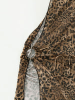 Leopard Print Halter Bikini Set - QH Clothing