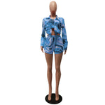 Patterned Swirl Shirt & Shorts Set - Clothing