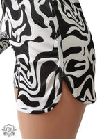 Patterned Swirl Shirt & Shorts Set - Clothing