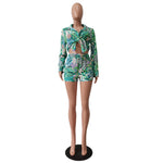 Patterned Swirl Shirt & Shorts Set - Clothing