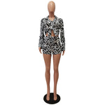 Patterned Swirl Shirt & Shorts Set - Clothing