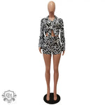 Patterned Swirl Shirt & Shorts Set - Clothing