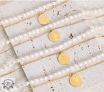 Exquisite Pearl Medallion Necklace: A Sophisticated 18K Gold Masterpiece -  QH Clothing