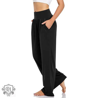 Sports Loose Straight Solid Color Yoga Multi Color Running Casual Slimming Sports Wide Leg Pants - Quality Home Clothing| Beauty