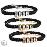 Trendy personality multi-layer braided customizable name design all-match bracelet -  QH Clothing