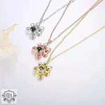 Pet Paw Print Projection Necklace -  QH Clothing