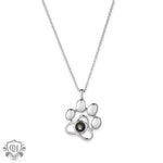 Pet Paw Print Projection Necklace -  QH Clothing