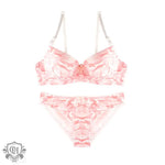 Pink Camo Print Bra Set - Clothing