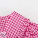 Pink Plaid Peter Pan Collar Dress - QH Clothing