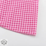 Pink Plaid Peter Pan Collar Dress - QH Clothing