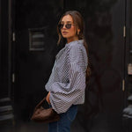 Women  Autumn Winter Long Sleeved Plaid Shirt Office   Top Shirt Women - Quality Home Clothing| Beauty