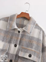 Plaid Oversized Shacket: Autumn Chic - QH Clothing