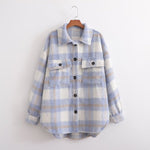 Plaid Oversized Shacket: Autumn Chic - QH Clothing