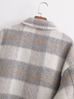 Plaid Oversized Shacket: Autumn Chic - QH Clothing