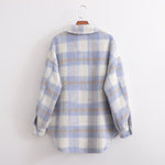 Plaid Oversized Shacket: Autumn Chic - QH Clothing