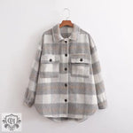 Plaid Oversized Shacket: Autumn Chic - QH Clothing