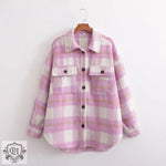 Plaid Oversized Shacket: Autumn Chic - QH Clothing