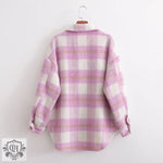 Plaid Oversized Shacket: Autumn Chic - QH Clothing