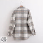 Plaid Oversized Shacket: Autumn Chic - QH Clothing