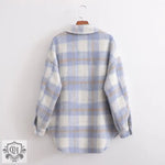 Plaid Oversized Shacket: Autumn Chic - QH Clothing