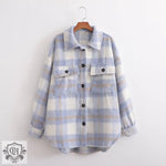 Plaid Oversized Shacket: Autumn Chic - QH Clothing