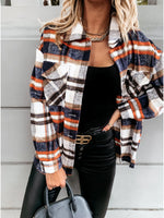 Plaid Oversized Shacket Coat - QH Clothing