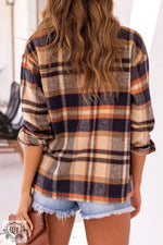 Plaid Oversized Shacket Coat - QH Clothing