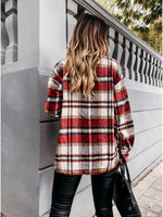 Plaid Oversized Shacket Coat - QH Clothing