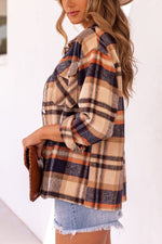 Plaid Oversized Shacket Coat - QH Clothing