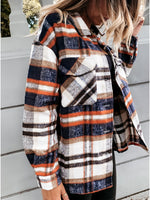 Plaid Oversized Shacket Coat - QH Clothing