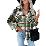 Plaid Oversized Shacket Coat - QH Clothing