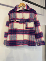 Plaid Mohair Wool Coat - Fall/Winter - QH Clothing