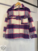 Plaid Mohair Wool Coat - Fall/Winter - QH Clothing