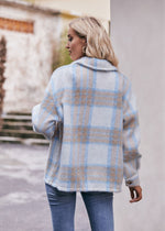 Plaid Mohair Wool Coat - Fall/Winter - QH Clothing