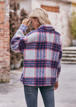 Plaid Mohair Wool Coat - Fall/Winter - QH Clothing