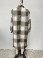 Plaid Woolen Autumn Coat - QH Clothing