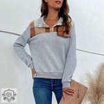 Plaid Patchwork Sweater: Autumn Chic - QH Clothing