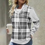 Plaid Print Turtleneck Top - QH Clothing