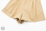 High Waist Pleated Wide Leg Shorts - QH Clothing