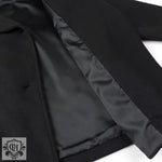 Polo Collar Double Breasted Wool Coat - QH Clothing