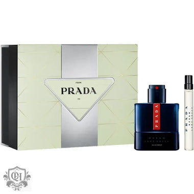 Prada Luna Rossa Ocean Eau de Parfum Gift Set 100ml EDP + 10ml EDP - Fragrance