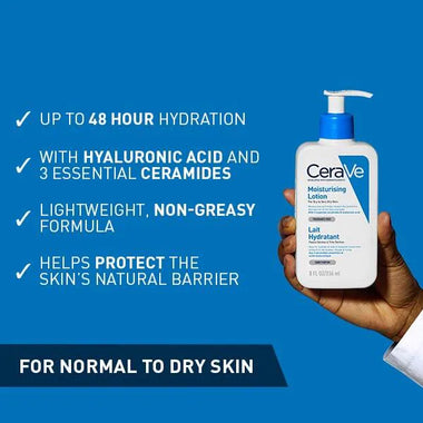 CeraVe Moisturising Body And Face Lotion 236ml - QH Clothing