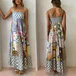 Printed Boho Maxi Dress for Summer - QH Clothing