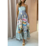 Printed Boho Maxi Dress for Summer - QH Clothing