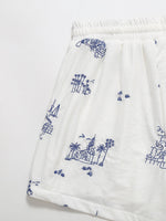 Spring Lace Up Embroidered Shorts - QH Clothing